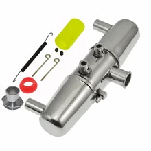 Upgrade Aluminum Dual Exhaust Joint Tubing for 1/8 HPI Nitro Savage 4.6 5.9 RC Car Parts