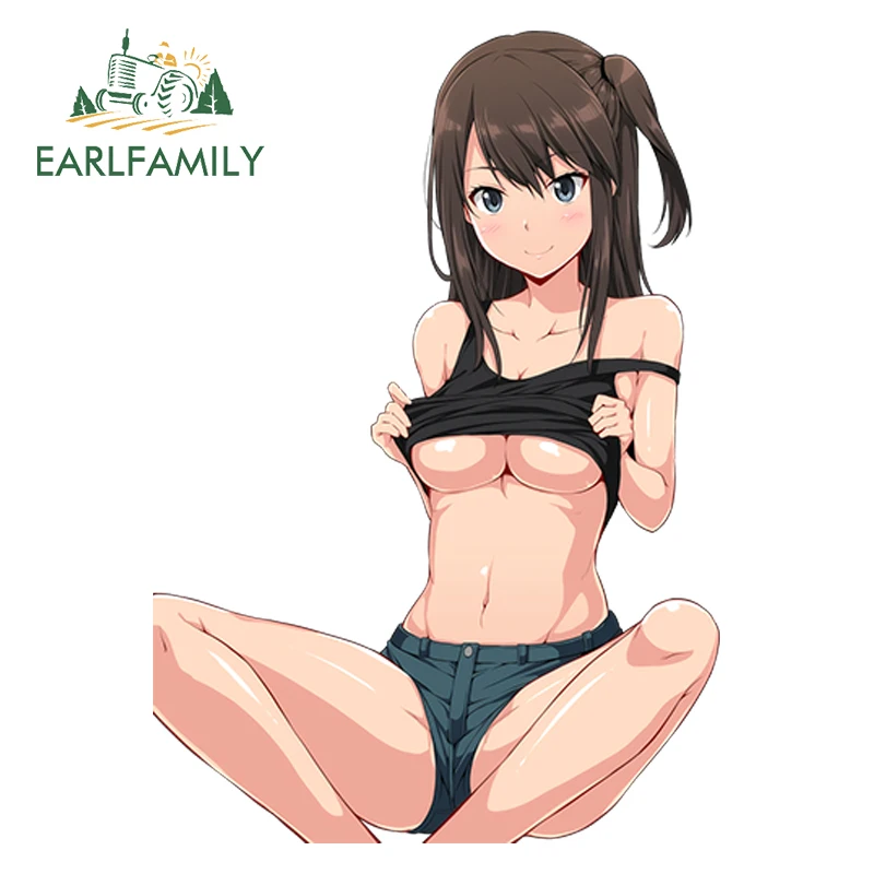 

EARLFAMILY 13cm x 9cm Car Styling Super Sexy Beauty Tsuneki Hikari JDM Anime Window Car Bumper Decal 3D Car Sticker Accessories