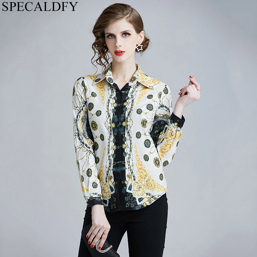 

Designer Runway Tops 2019 Spring Long Sleeve Shirt Women Vintage Blouses Ladies Office Shirts Elegant Blusas Mujer De Moda