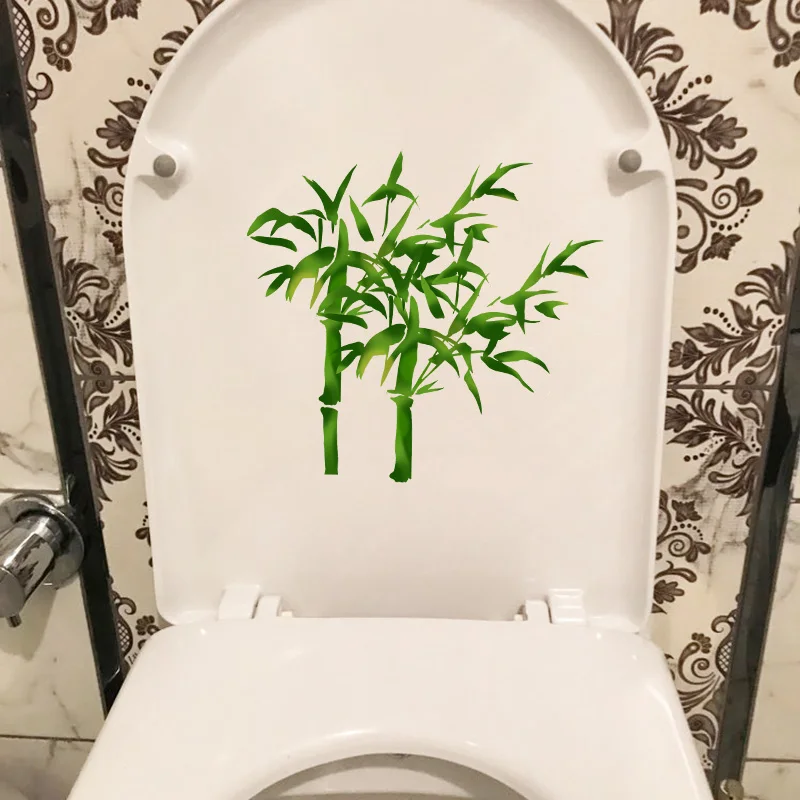 ZTTZDY 21,4*20 см ручная роспись Bamboo WC Туалетная наклейка домашний декор для стен наклейка в виде комнатного растения T2-0448