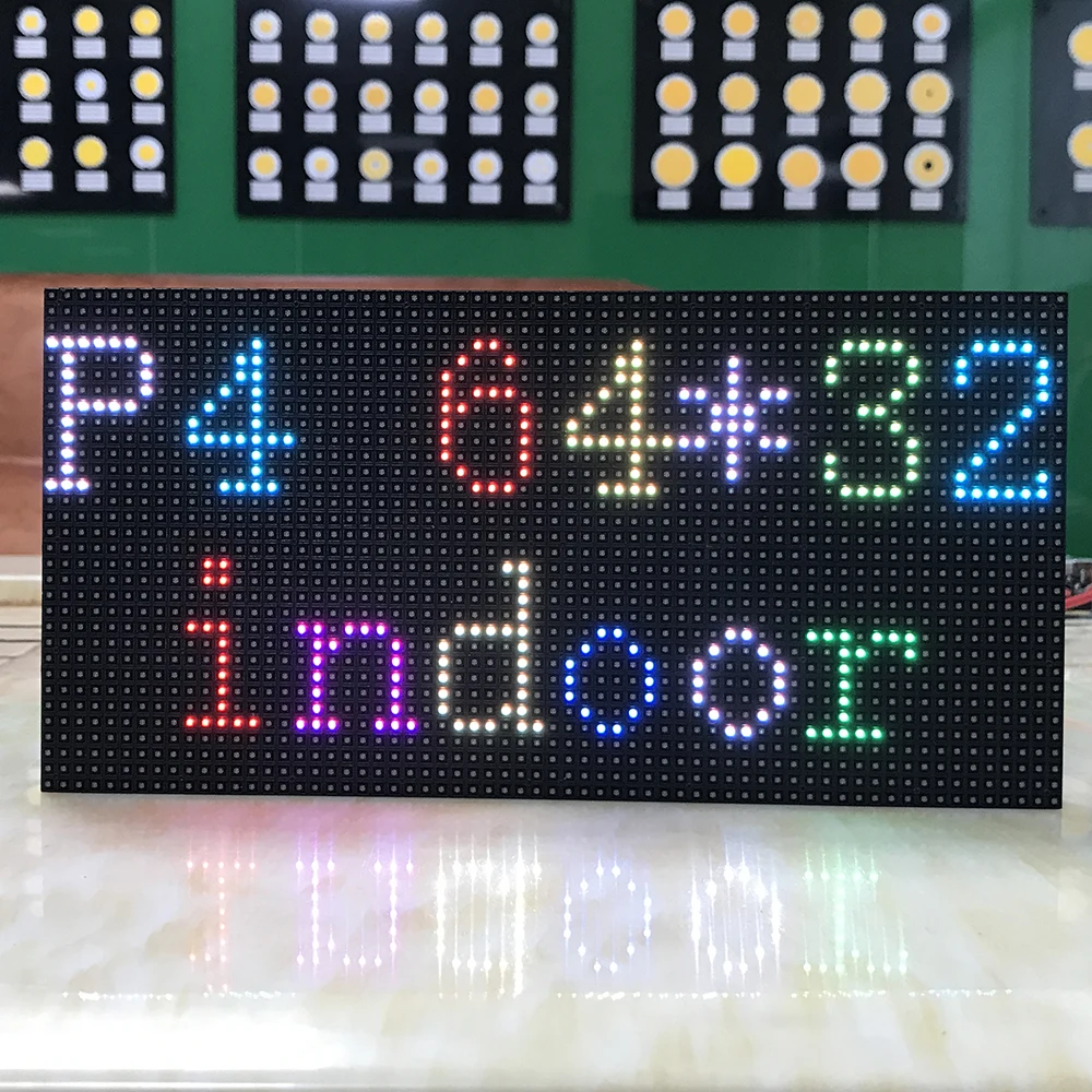 P4 SMD2121 RGB полноцветный светодиодный модуль дисплея, светодиодные панели для помещений, 1/16 сканирования 256*128 мм, текст, фотографии, видео-шоу