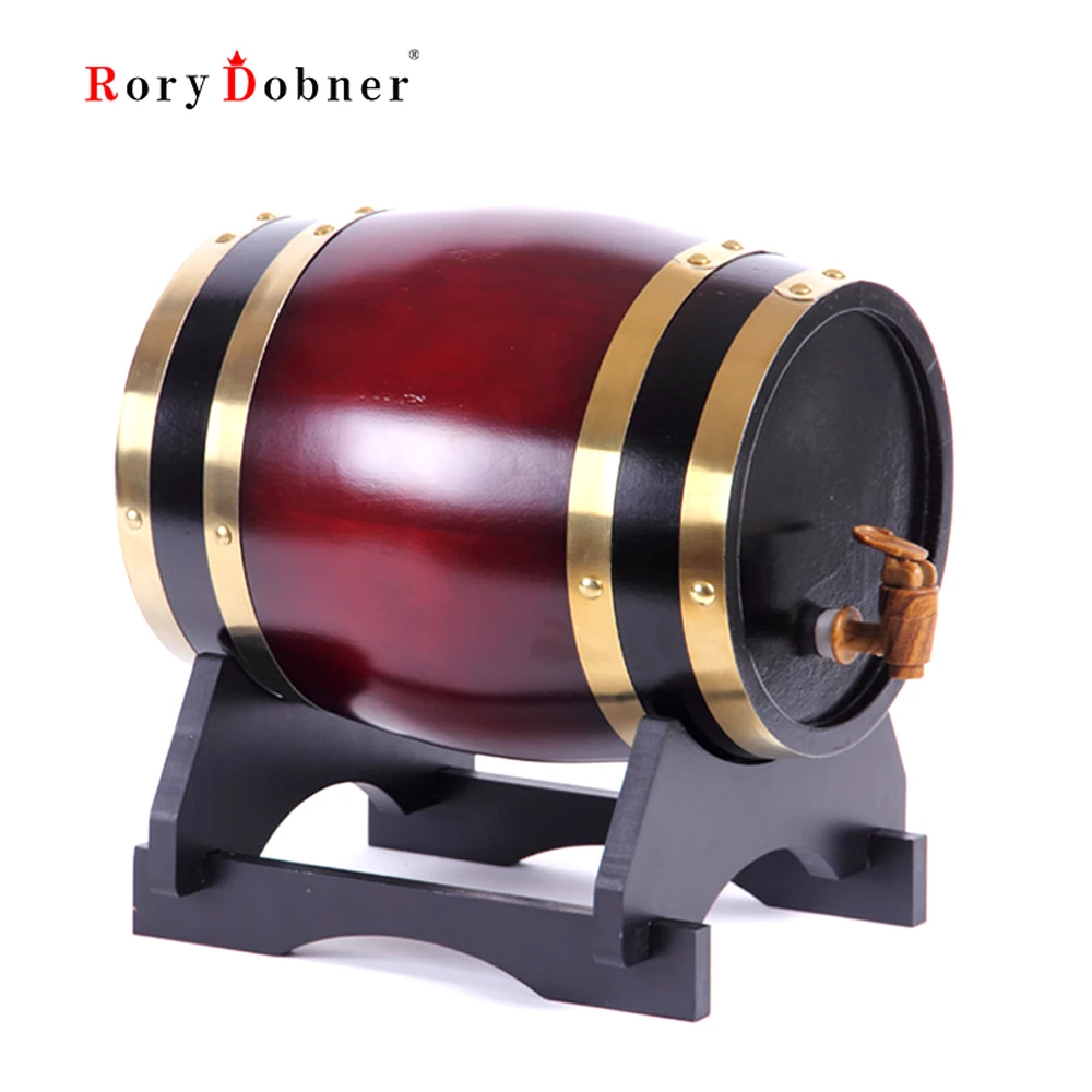 3L Wine Oak Barrels New Wooden Brewing Decorative Barrel Bucket Brewage