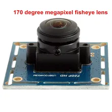 1 CMOS OV9712 широкоугольный объектив рыбий глаз HD USB веб-камера