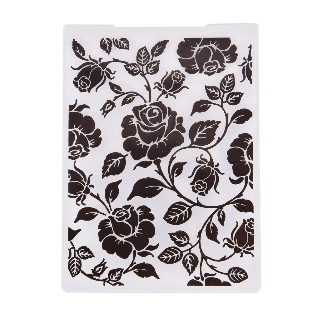 Rose Flowers Plastic Embossing Folders for DIY Scrapbooking Paper Craft/Card Making Decoration