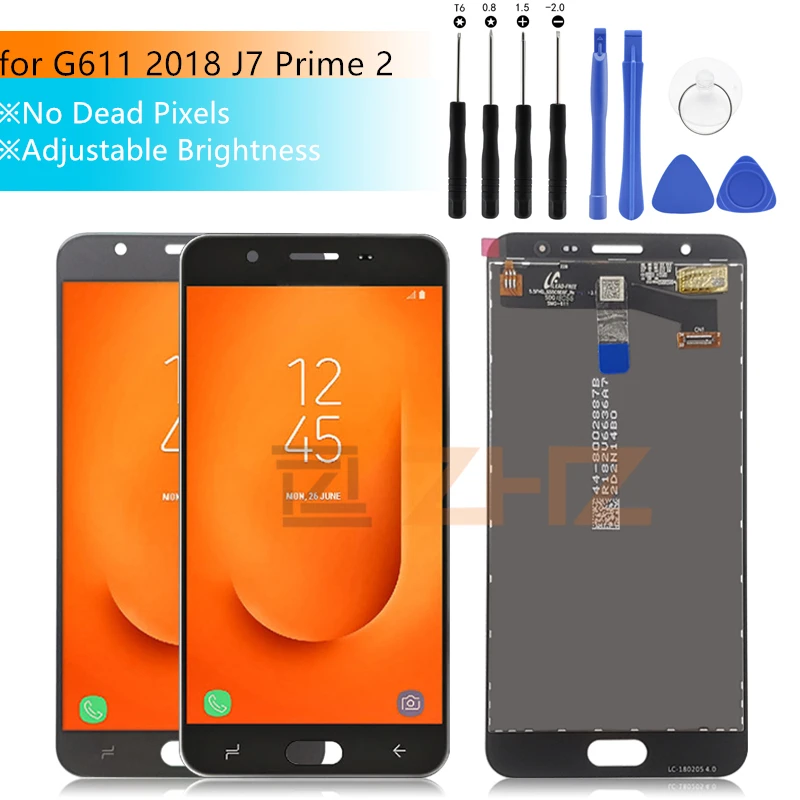 Дигитайзер сенсорного экрана в сборе для SAMSUNG Galaxy j7 prime 2 lcd g611 2018 сменный экран G611