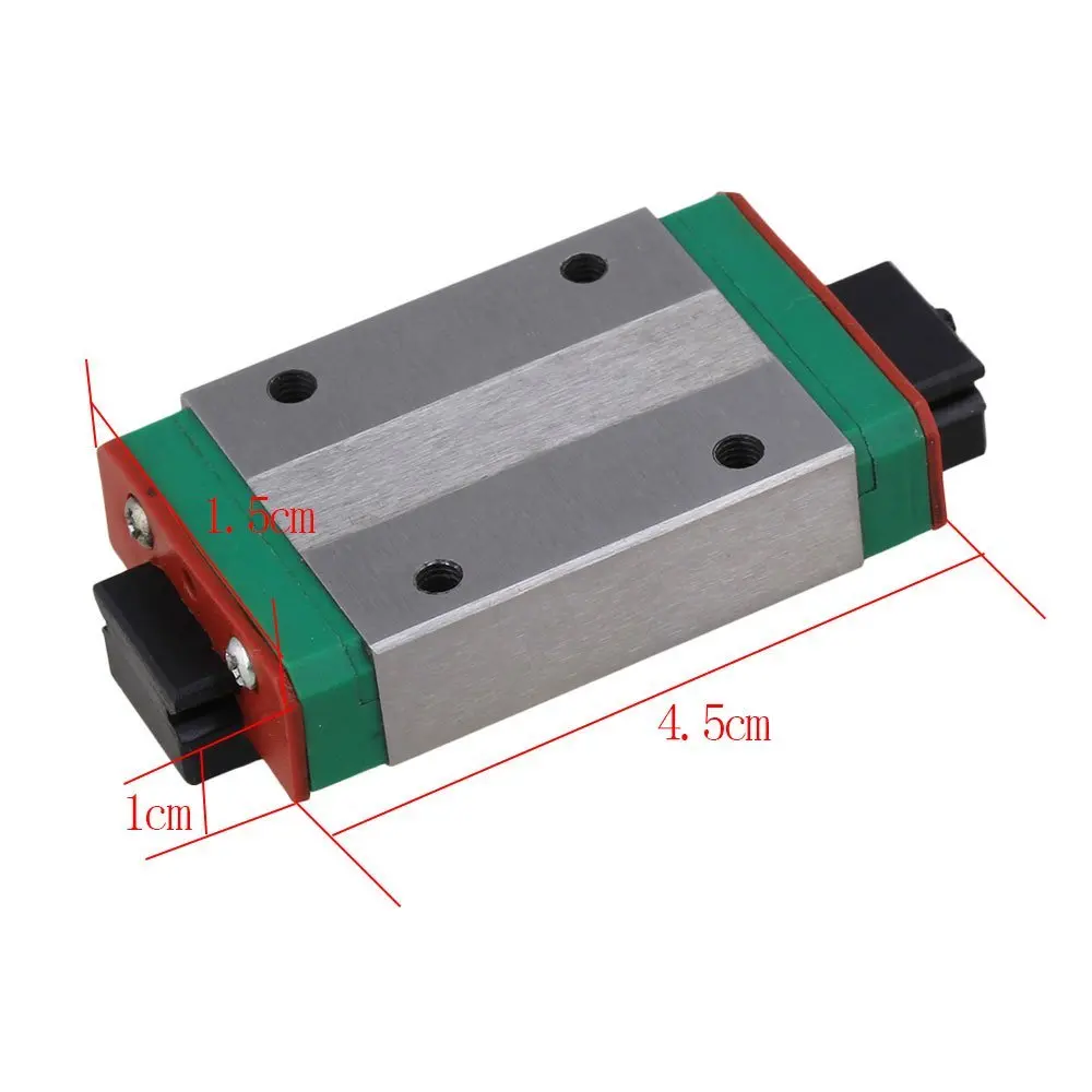 

MGN12H Mini Bearing Steel Extension Linear Sliding Guideway Rail Block Silver for Precise Measurement Equipment