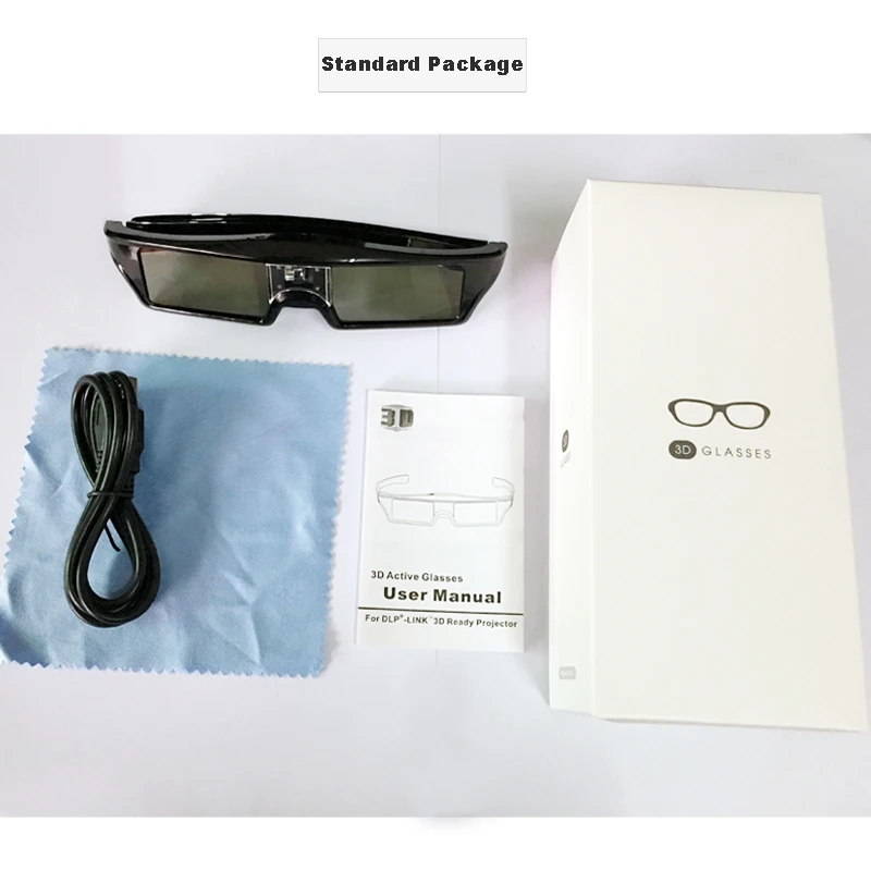 2 шт. 3d очки с активным затвором для проекторов Xgimi Z4X/H1/Z5 Optoma Sharp LG Acer H5360 Jmgo BenQ w1070|3d