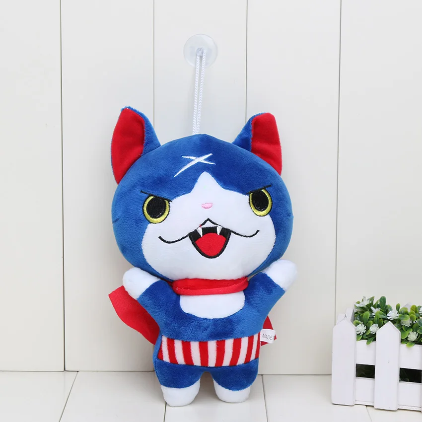 4 шт./лот Yo kai Yokai часы плюшевые игрушки 20 см кавайные Youkai Jibanyan Komasan шепот Плюшевые