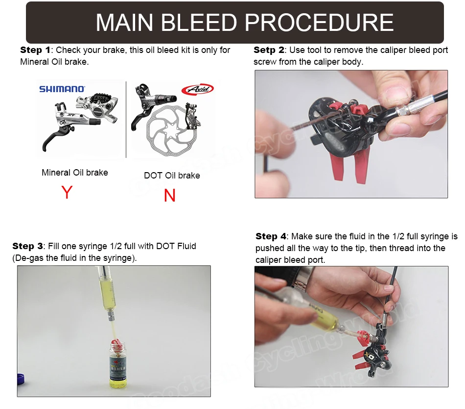 Bleed Kit инструмент для SHIMANO TEKTRO набор инструментов marta HS33 HS11 ECHO ZOOM CSC велосипед гидравлический дисковый тормоз минеральное масло