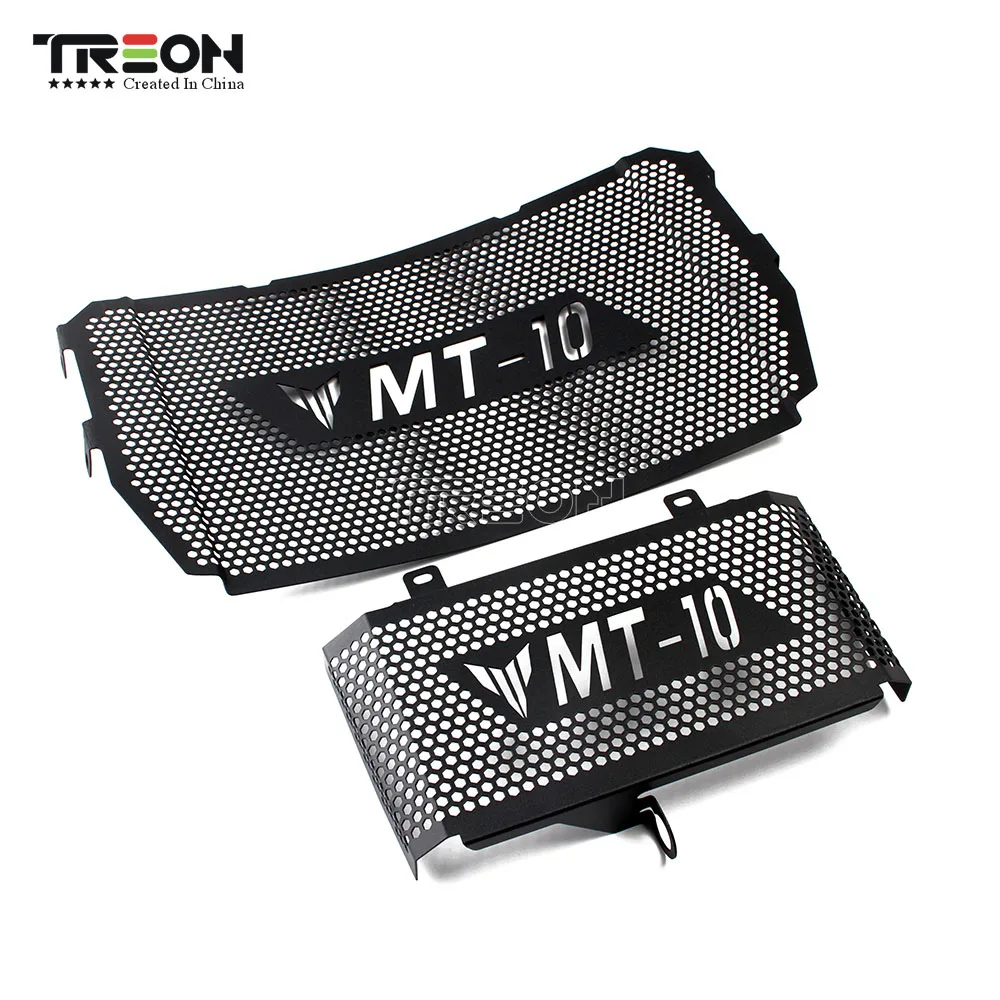 MT10 2016 2017 Rejillas frontales de radiador Guarda protectora Radiator Guard para Yamaha MT-10 MT10 2016 2017