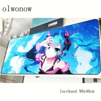 

Hatsune Miku pad mouse computer gamer Christmas gifts mouse pad 900x400x3mm padmouse xl mousepad ergonomic gadget office mats