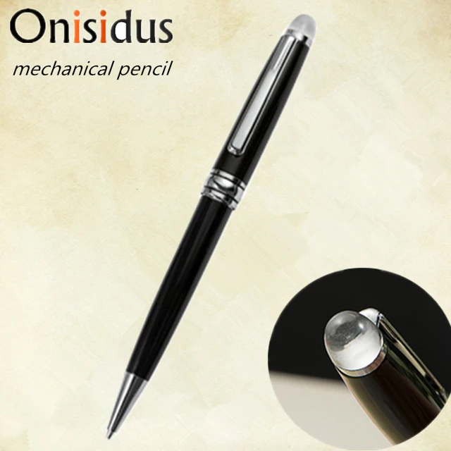 Luxury good quality automatic pencil Blance black resin metal pencil