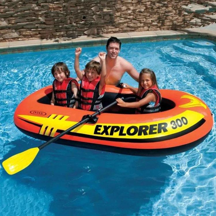 

3 persons genuine Explorer three ship group rafting boat, kayak inflatable boat