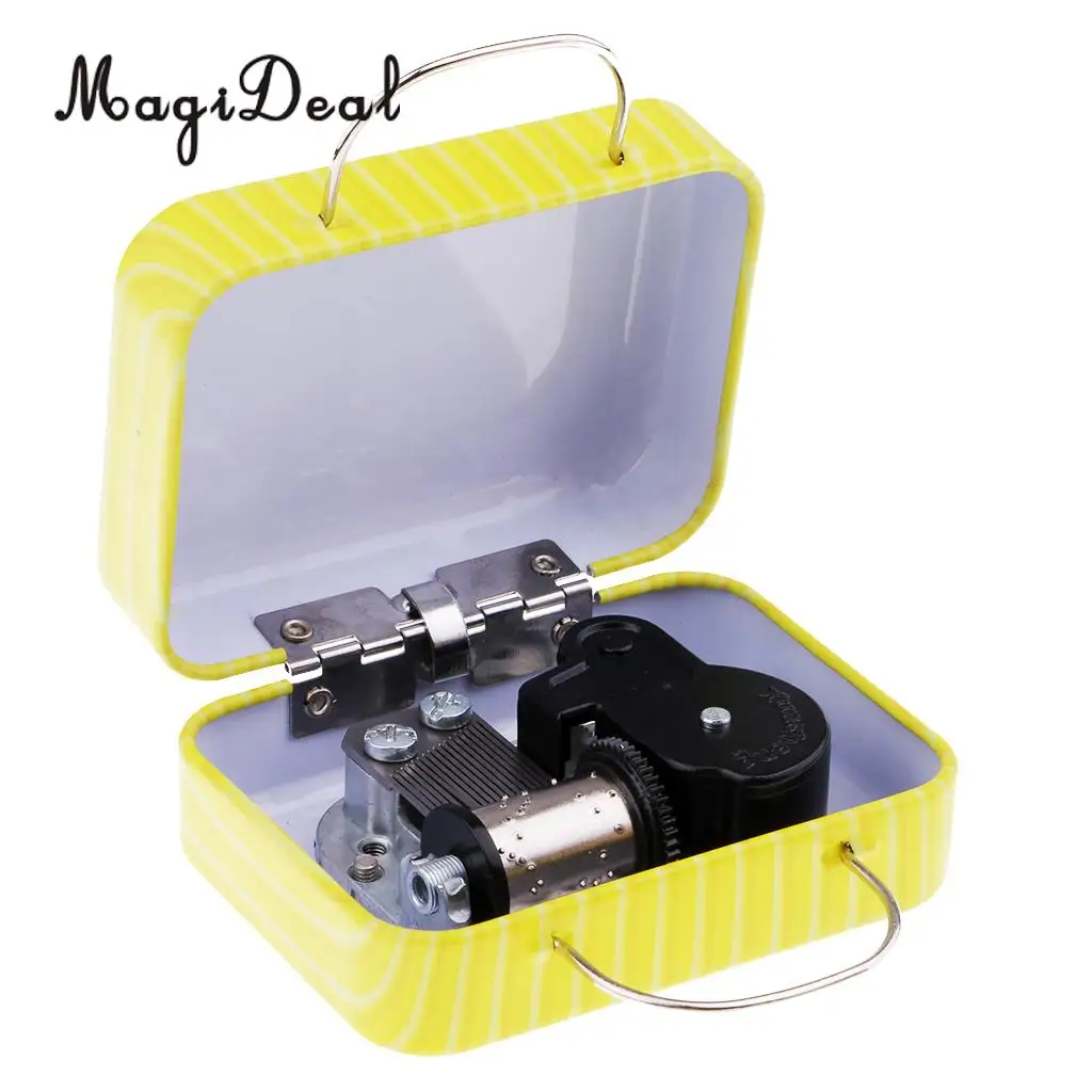 MagiDeal Play 'Innocent' Luggage Suitcase Wind-up Miniature Music Box for Girls Christmas Gift