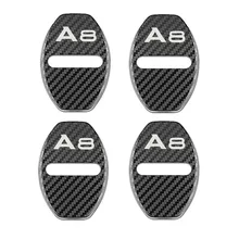 Fechadura da porta decoração proteção contra ferrugem caso capa de aço inoxidável para audi a8 d2 d3 4e d4 acessórios do carro estilo