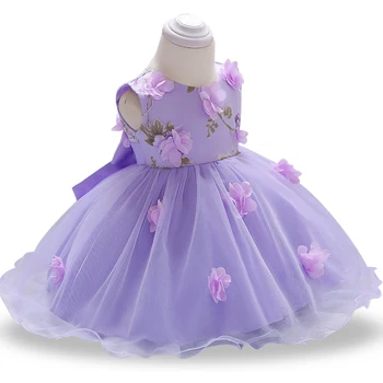 

Newborn Girl Dress Christening Gown First Birthday Party Baby Dress Clothing princess Tutu petal Dresses Toddler Girl Clothes