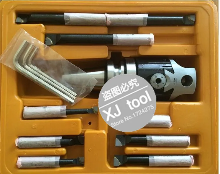 Конус BT30 F1-12 50 мм Расточная головка с хвостовиком и 9 шт. 12 расточные стержни
