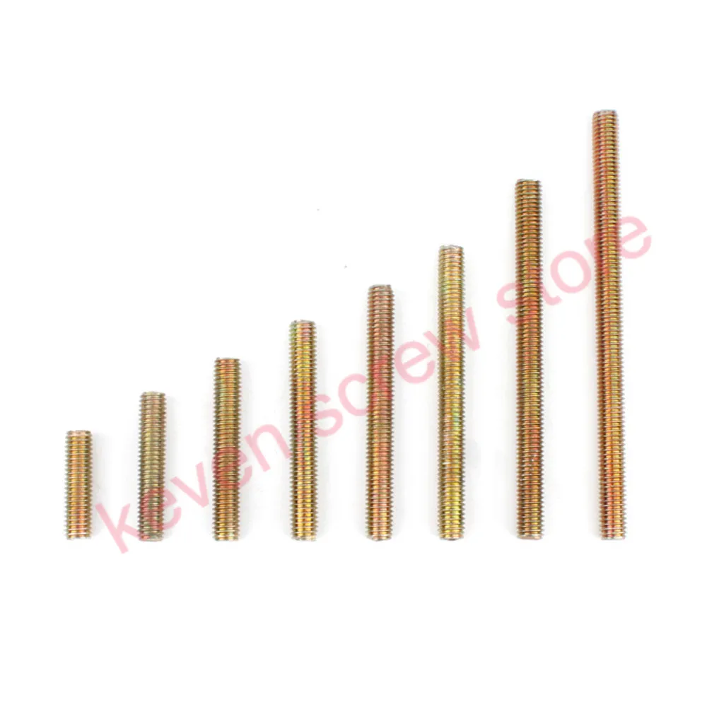 

5pcs/Lot M8 Galvanized Thread Rod Bar Full Thread Stud length 20mm to 120mm Furniture screws