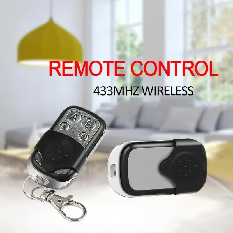 

QIACHIP 433MHz RF Transmitter 4 CH Button Remote Control Switch Learning Code 1527 Key Fob For Smart Home Garage Door Opener Car