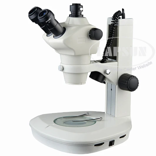 

8X-50X Track Stand Stereo Zoom Parfocal Trinocular Microscope w Two LED Lights ST8050-S7
