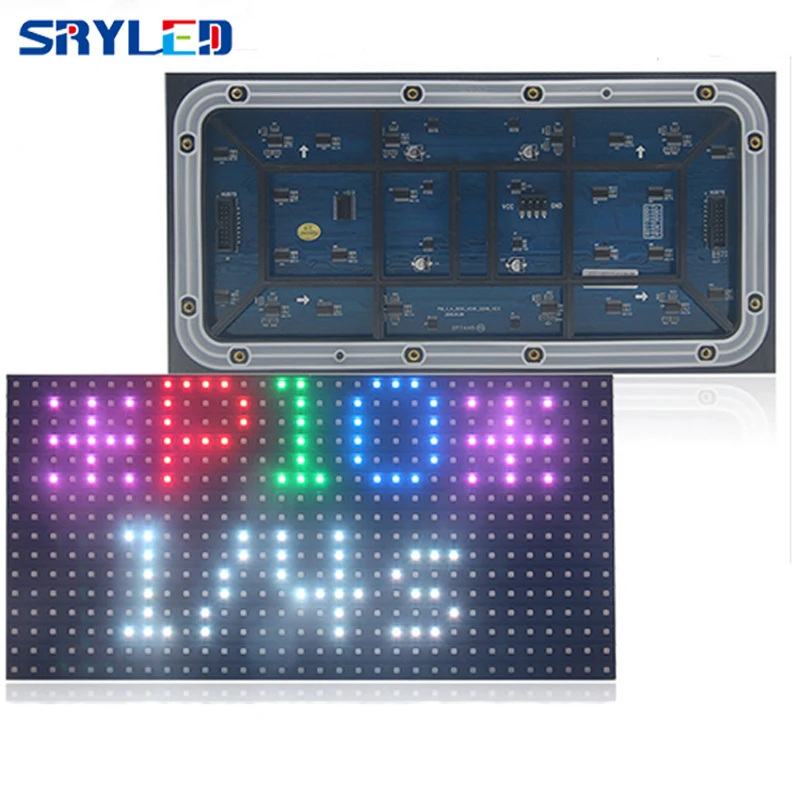 P10 Открытый водонепроницаемый SMD3535 RGB 3in1full цвет видео светодиодный дисплей модуль 32x16 пикселей