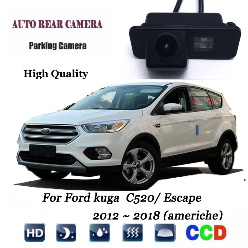 Камера заднего вида для Ford kuga C520/Escape 2012~(americhe) CCD/ночное видение/камера для номерного знака/камера поддержки CCD