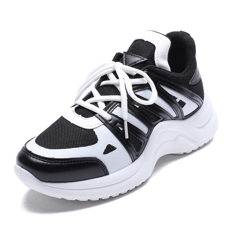 

New 2018 Spring Fashion Women Casual Shoes Suede Leather Platform Shoes Women Sneakers Ladies White Trainers