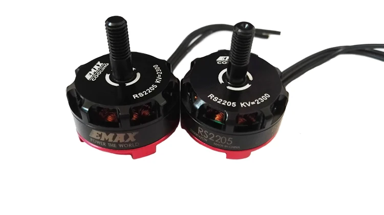 4 шт. Emax RS2205 2300KV 2600KV охлаждающий бесщеточный двигатель четырехъядерный FPV QAV250 Drone CW/CCW(черная гайка) RS2205