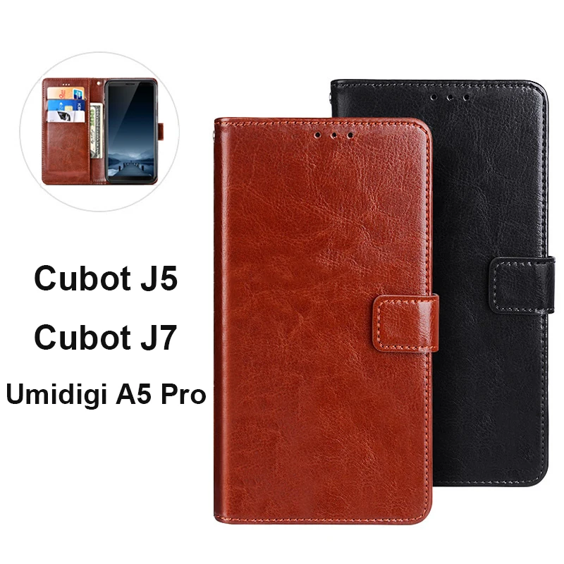 

Wallet Case for Cubot J5 J7 Cover PU Leather Phone Bag Fundas for UMI Umidigi A5 Pro Case Flip Cubot J5 Coque (No Inside Case)