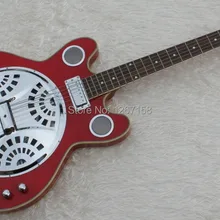 Блеклый Вишневый резонатор для Добро пожаловать сталь гитара хромированная фурнитура и привязка мини хамбакер прямо с завода