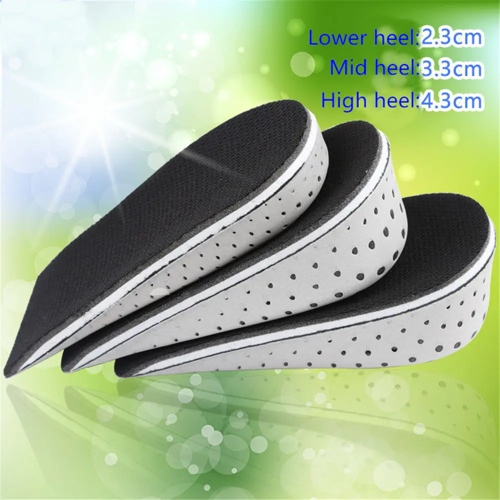 1 Pair 3 size Unisex Insoles Air Cushion Heel Inserts Increase Height Shoe Pads