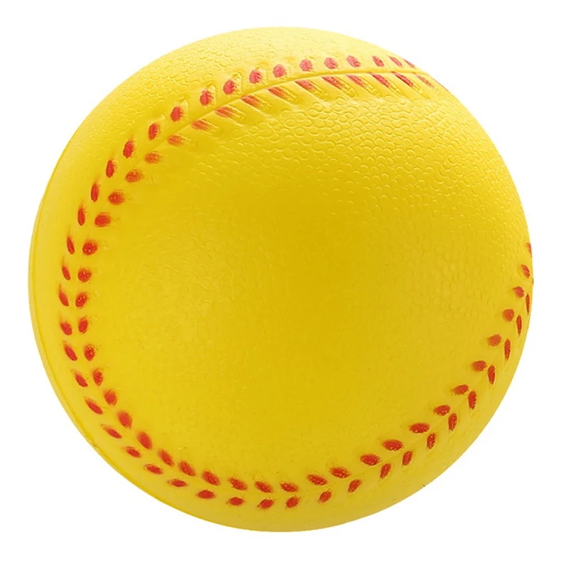 1 шт. универсальные бейсбольные мячи ручной работы из ПВХ и полиуретана, жесткие и мягкие бейсбольные мячи, мяч для Софтбола, тренировочное Упражнение бейсбол, мячи - Цвет: 7.5 cm Y