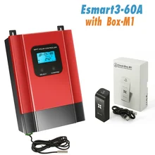 ESmart3 MPPT 60A 40A Solar Charge Controller 12V 24V 36V 48V Auto Max 150V PV Input Backlight LCD RS485 WIFI Mobile APP Control mppt charge controller 40a 50a 60a 70a 80a 100a lcd display solar regulator for pv with light control 12v 24v 48v 36v 72v 96v