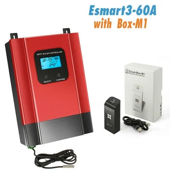 

Solar Charge Controller ESmart3 MPPT 40A 60A 48V 36V 24V 12V Auto Backlight LCD Max 150VDC Input Energy Saving RS485 Port