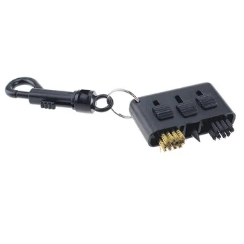 

Grooves 3-in-1 Pocket Multi Tool Golf Club Putter Wedge Ball Cleaning Brush Cleaner Tool Golf Easy To Cleaning Accessory