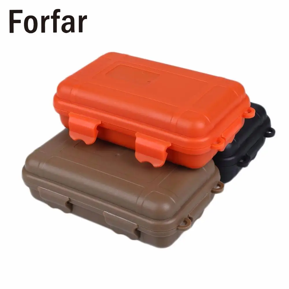 Forfar Shockproof Waterproof Boxes Survival Airtight Case Holder For