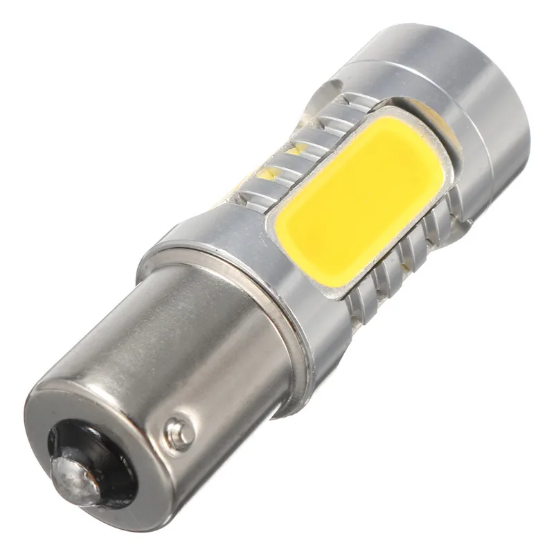 2 шт. 1156PY BAU15S PY21W 7 5 W светодиодный cob лампы поворотный сигнал заднего хода свет
