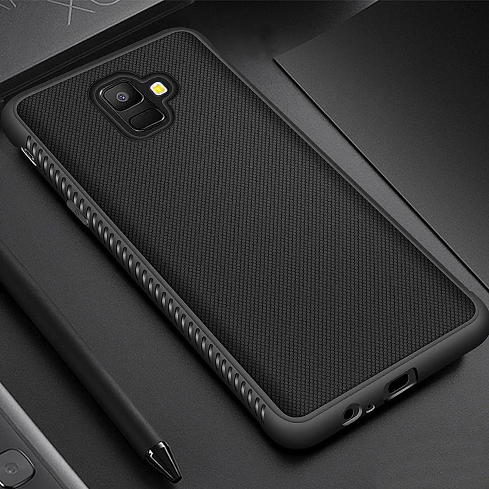 

Case For Samsung Galaxy A7 2018 A6 A8 Plus Silicone Fitted Cases Soft TPU Anti Slip Cover For Samsung A7 2018 Case A8 Plus A6 A7