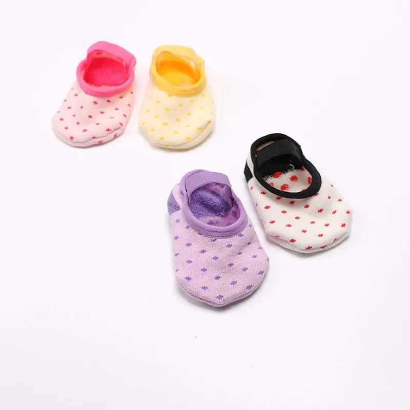 New Baby Socks Warm Boy Girls Cotton Socks Dot Soft Infant Floor Sock Anti Slip Toddler Home Wear Autumn Winter Baby Accessories (3)