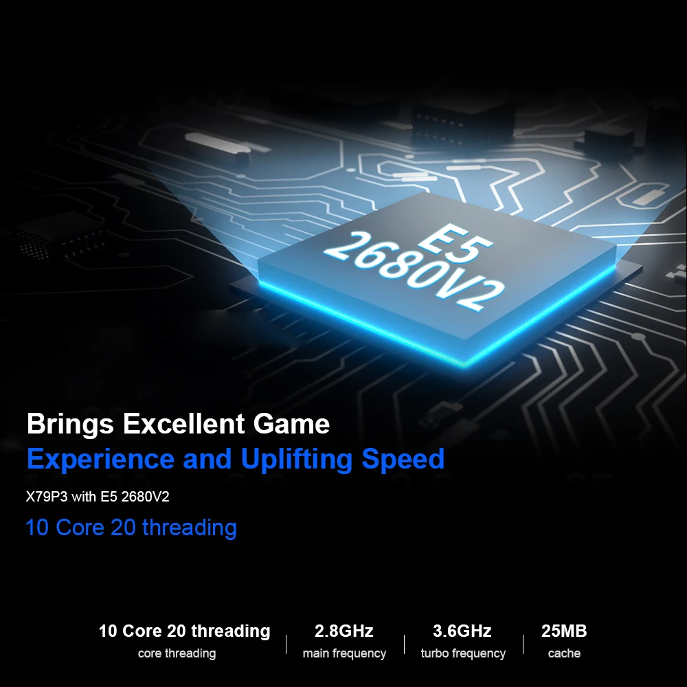 Материнская плата Jingsha X79P3 LGA 2011 M.2 высокоскоростной процессор E5 LGA2011 ATX DDR3