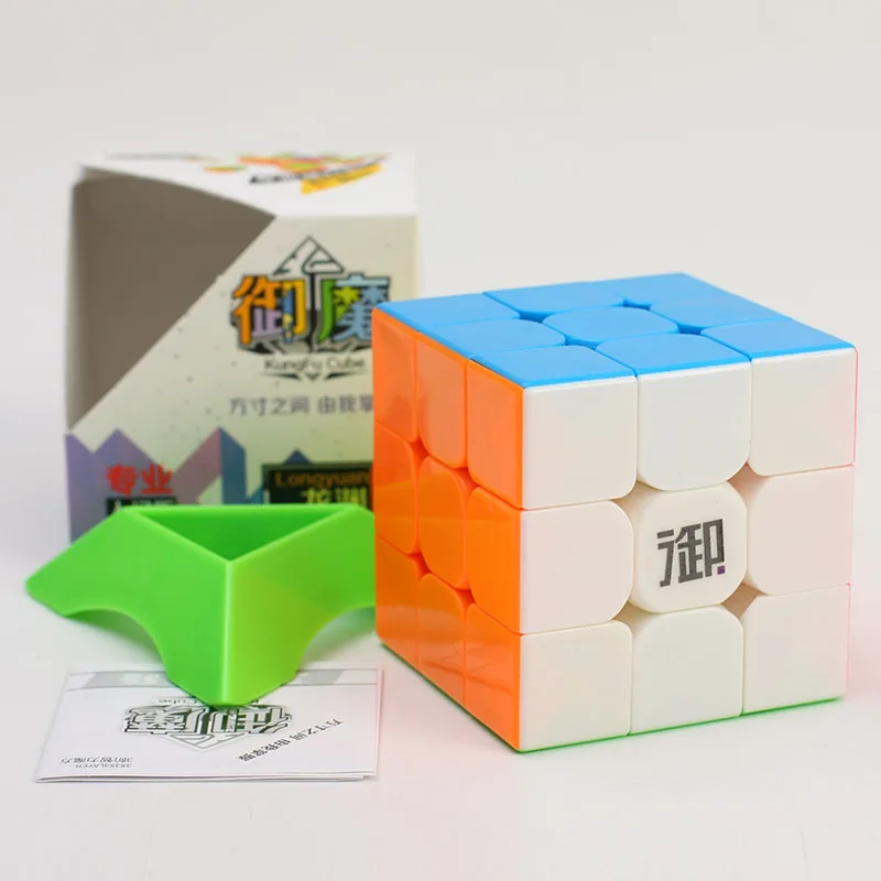 

Cheap KungFu Longyuan 3x3 Magic Cube Puzzle Stickerless Color Professional Challenge SpeedCube Puzzle Game for Educational Toys
