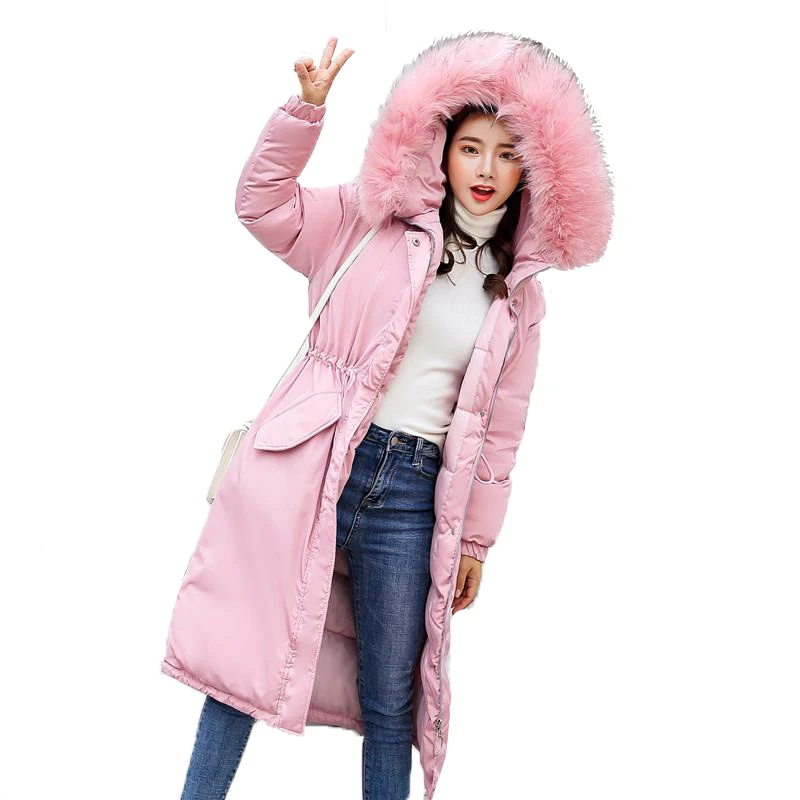Aliexpress.com : Buy Big Fur Collar Hooded Winter Jacket