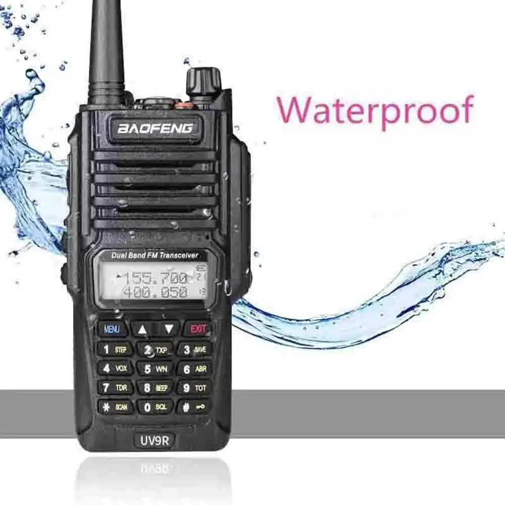 

BaoFeng UV 9R 128CH IP67 Portable Walkie Talkie Dual Band Radio Transceiver Communicator