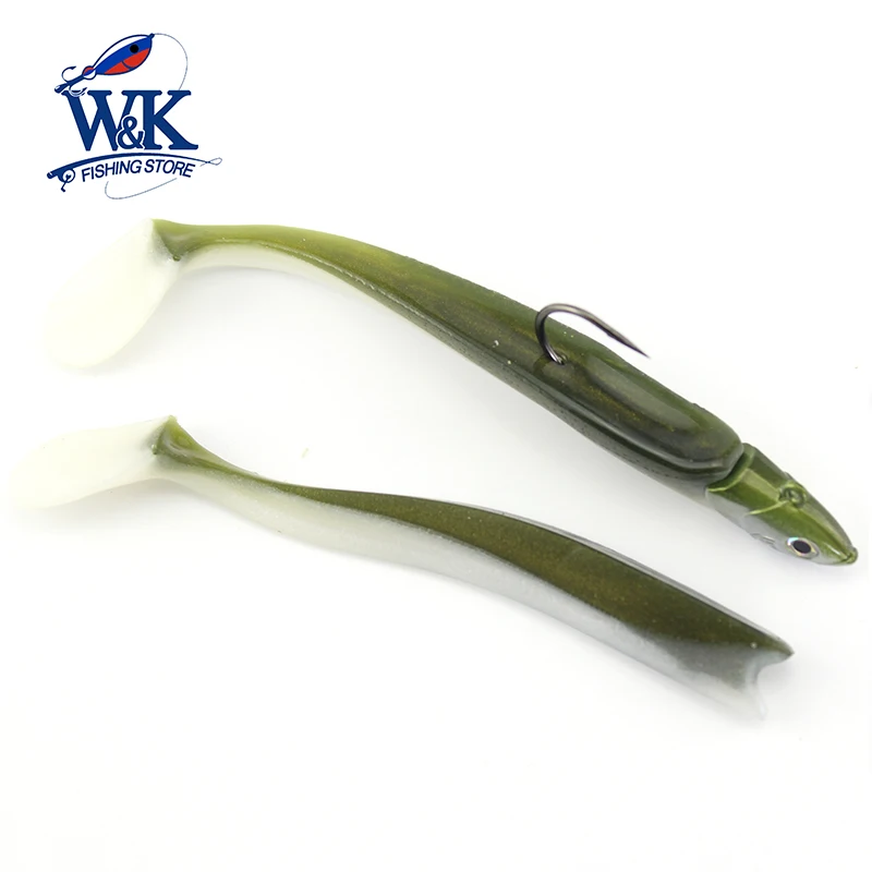  11cm Sayori Shad Lure Set with 20g Jig Head High Swimming Action Soft Bait Freshwater Boat Game Fis