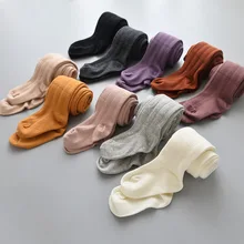 Girls Pantyhose New Baby Girl Tights Knitted Cotton Baby Stockings Big Girl kid Child Tights Fall Winter Children's Clothing girls pantyhose baby tights knitted cotton baby stocking panty girl kid toddler tights pants children s clothing collant fille