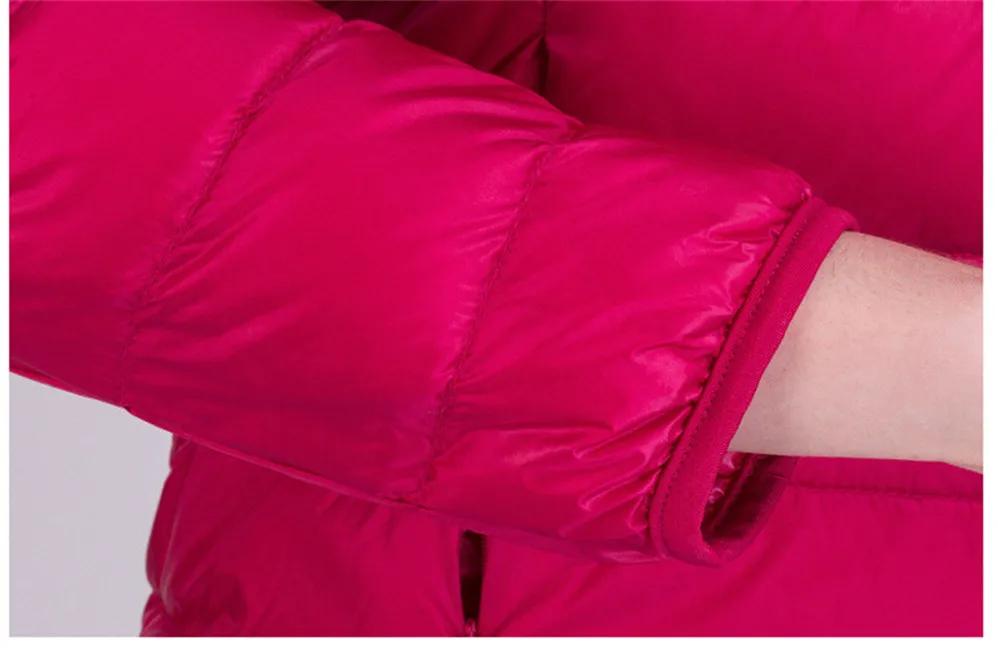 Winter Women Coat 2017 Hooded 90% White Warm Duck Down Jacket Ultralight Portable Slim Down Coat Female Winter Jackets Parkas (16)