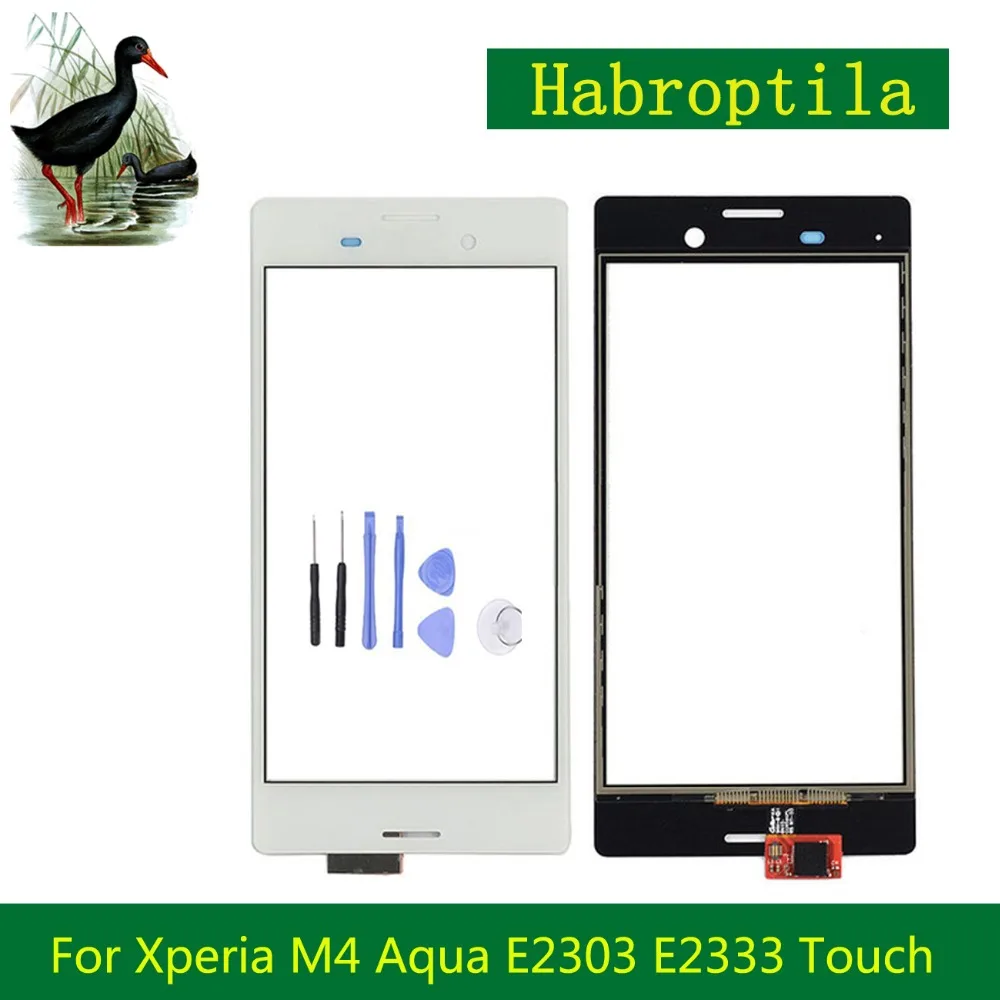 Фото 10Pcs/lot High Quality 5.0" For Sony Xperia M4 Aqua E2303 E2333 E2353 Touch Screen Digitizer Sensor Outer Glass Lens Panel | Мобильные