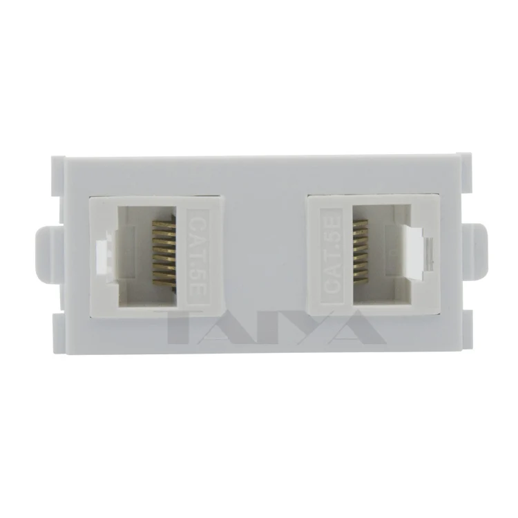 RJ45 настенная пластина с двумя портами