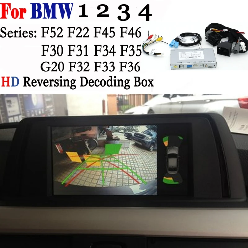 Задняя камера для BMW 1 2 3 4 серии F52 F22 F45 F46 2010~ интерфейс обновленный экран дисплей резервный декодер для камеры