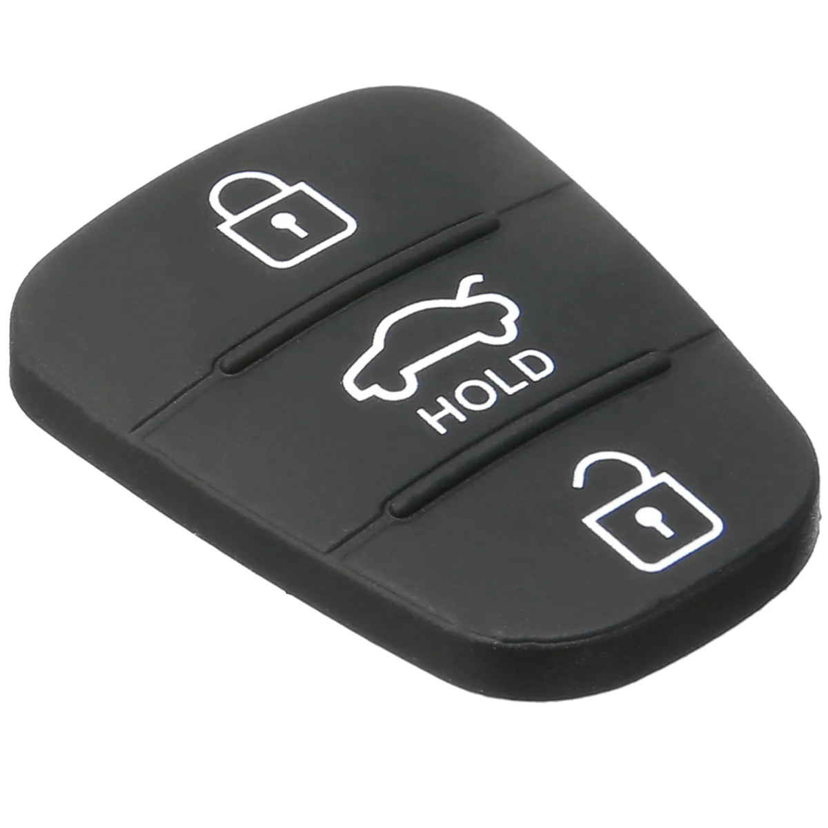 New 3 Button Remote Key Fob Case Rubber Pad For Hyundai i20 i30 Kia Solaris Rio Sorento Sportage Ceed